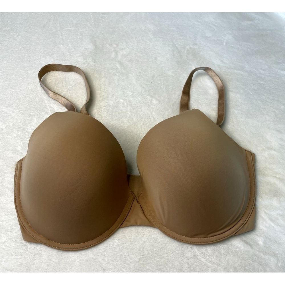 Victoria's Secret RN 54867 Beige Lightly Lined Wireless T Shirt Bra Size 34 DDD